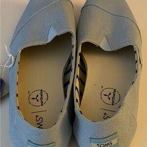 TOMS Alpargata Pastel Blue Canvas Shoes